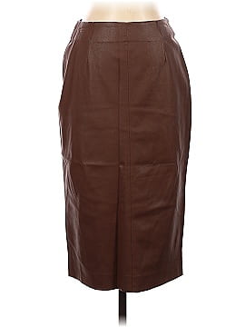 Zara Basic Faux Leather Skirt (view 1)