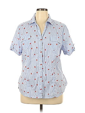 Karen Scott 3/4 Sleeve Button-Down Shirt (view 1)