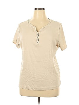 Karen Scott Short Sleeve Henley (view 1)