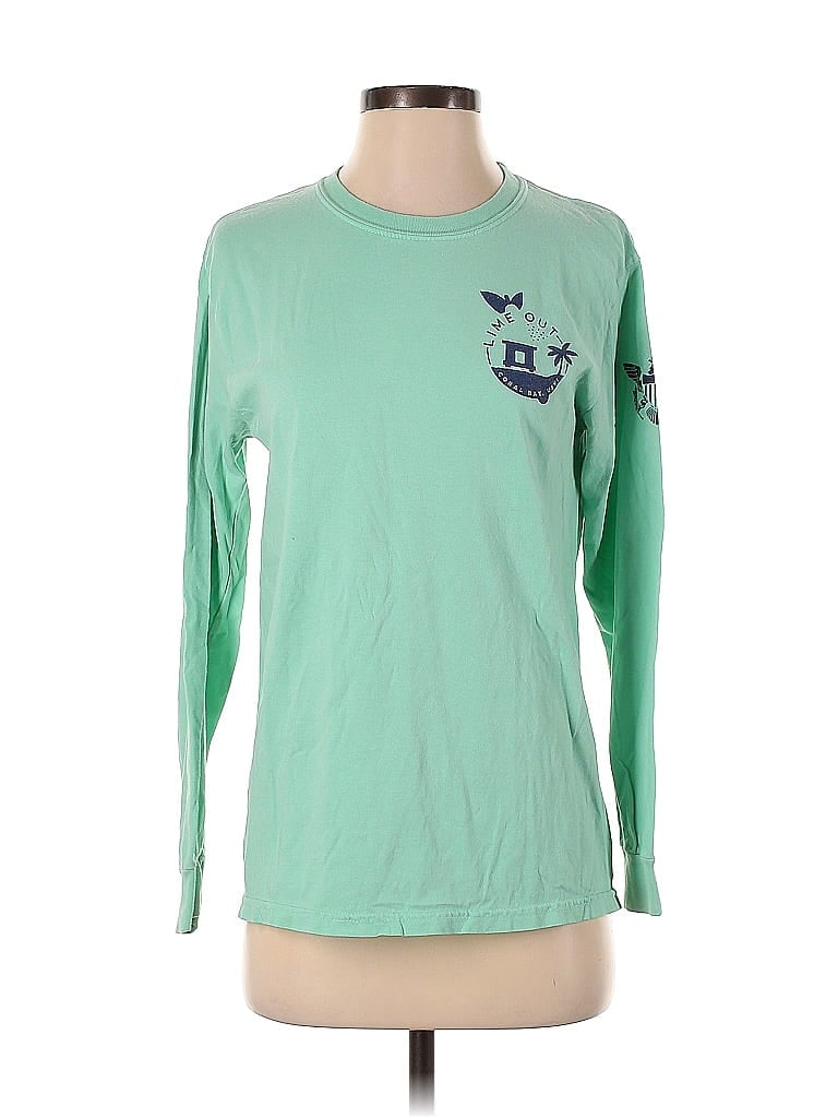 Comfort Colors 100% Cotton Green Long Sleeve T-Shirt Size P (petite) - photo 1
