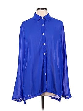 MATTE Collection Long Sleeve Button-Down Shirt (view 1)