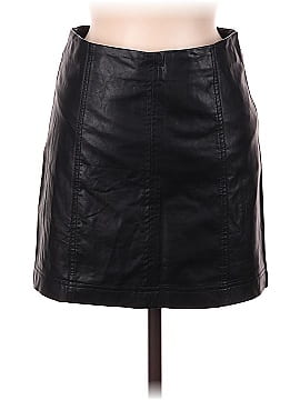 She + Sky Faux Leather Skirt (view 1)