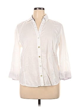 Karen Scott Long Sleeve Button-Down Shirt (view 1)