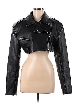 Edikted Faux Leather Jacket (view 1)