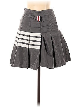 Thom Browne Flyweight Tech 4-Bar Pleated Mini Skirt (view 2)