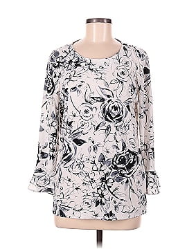 Karl Lagerfeld Paris Long Sleeve Blouse (view 1)