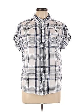 American Eagle Outfitters Short Sleeve Button-Down Shirt (view 1)