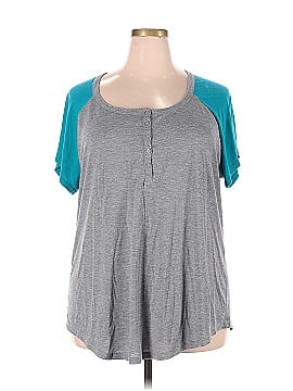 Torrid Short Sleeve Henley (view 1)