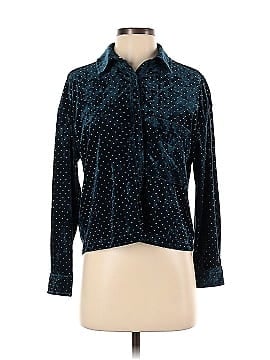 Something Navy Long Sleeve Blouse (view 1)