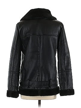 Adrienne Vittadini Faux Leather Jacket (view 2)