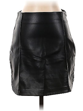 Zara Faux Leather Skirt (view 1)