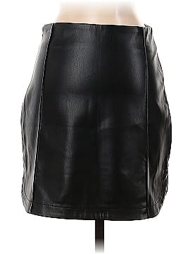 Zara Faux Leather Skirt (view 2)