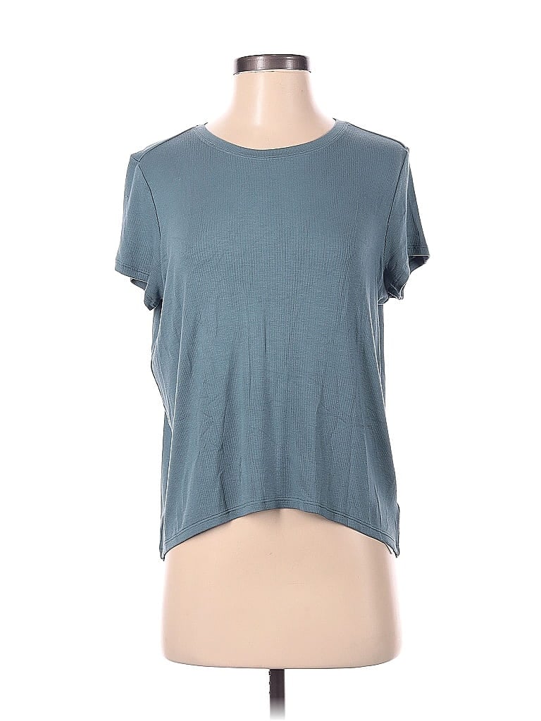 Pre-owned Athleta Short Sleeve T-shirt In Blue