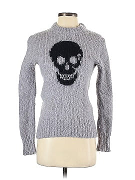 Skull Cashmere Wool Pullover Sweater (view 1)
