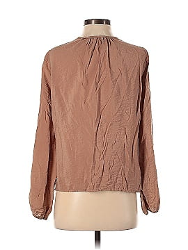 Self Contrast Long Sleeve Blouse (view 2)