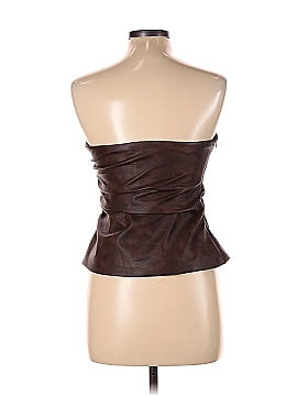 Commense Faux Leather Top (view 2)