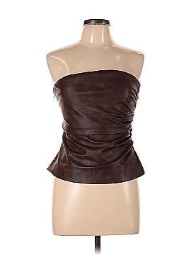 Commense Faux Leather Top (view 1)