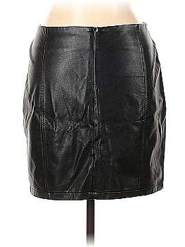 MANGOPOP Collection Faux Leather Skirt (view 2)