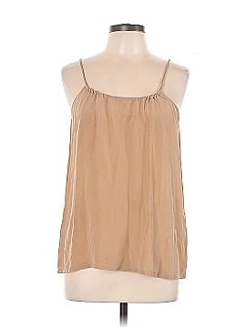 Olivaceous Sleeveless Silk Top (view 1)