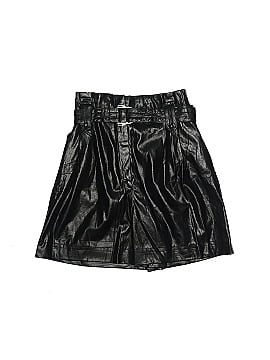 Zara Faux Leather Shorts (view 1)