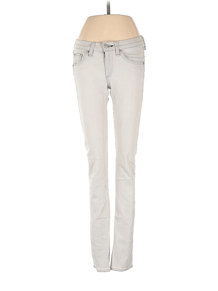 Rag & Bone/JEAN Solid Silver Gray Jeans Size 24 waist - photo 1