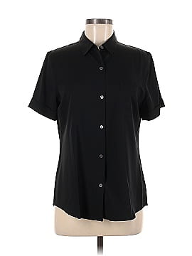 Theory Short Sleeve Silk Top (view 1)