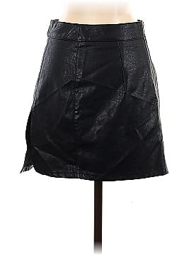 Lioness Faux Leather Skirt (view 2)