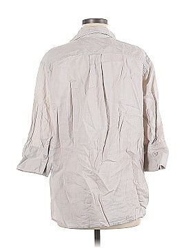 Zara 3/4 Sleeve Button-Down Shirt (view 2)