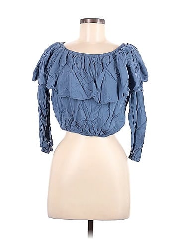Blue Life 3/4 Sleeve Blouse (view 1)
