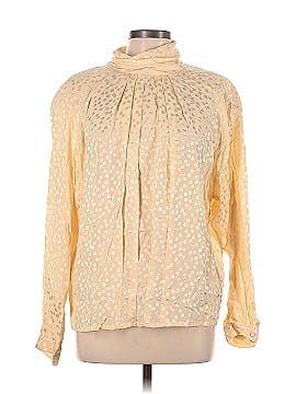 Saks Fifth Avenue Long Sleeve Silk Top (view 1)