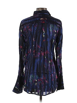 Equipment Long Sleeve Silk Top (view 2)