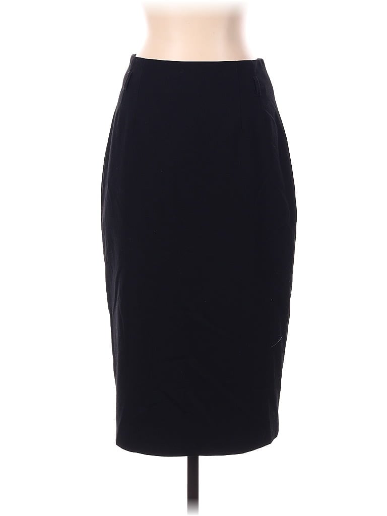 Amanda + Chelsea Solid Black Casual Skirt Size 2 - photo 1