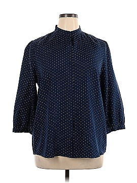 Lands' End Canvas Long Sleeve Silk Top (view 1)