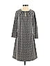 Ellie Kai Tweed Houndstooth Gray Casual Dress Size 0 - photo 1