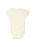 Carter's 100% Cotton Solid Ivory Short Sleeve Onesie Size Newborn - photo 1