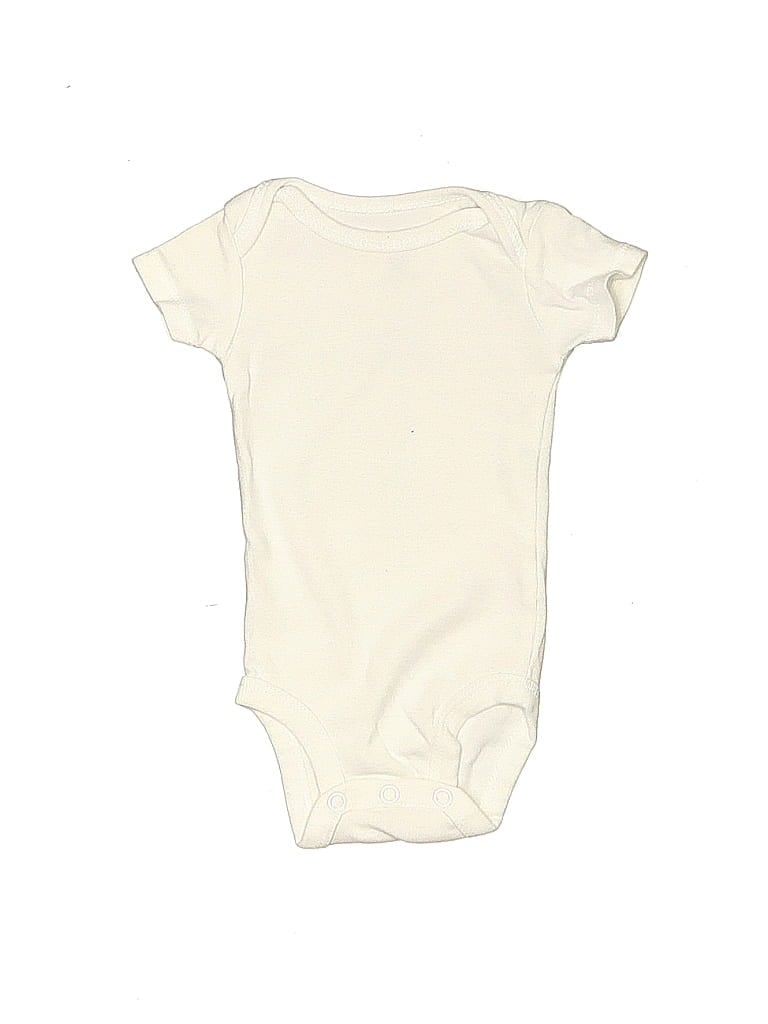 Click to view more detailed imagery on our partner's website Pre-owned Carter's Babies' Short Sleeve Onesie In White