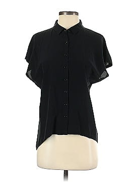 Trouve Short Sleeve Silk Top (view 1)