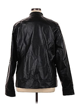LTS Basics Faux Leather Jacket (view 2)