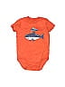 Carter's 100% Cotton Graphic Orange Short Sleeve Onesie 3-6 MO / 6 MO - photo 1