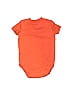 Carter's 100% Cotton Graphic Orange Short Sleeve Onesie 3-6 MO / 6 MO - photo 2