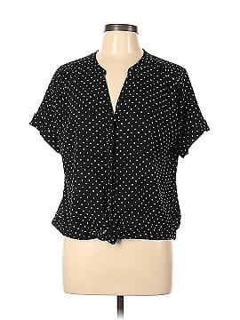 New York & Company Short Sleeve Blouse (view 1)