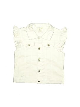 One Step Up Sleeveless Button-Down Shirt (view 1)
