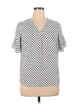 Adrianna Papell Short Sleeve Blouse (view 1)