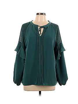 H By Halston Long Sleeve Blouse (view 1)