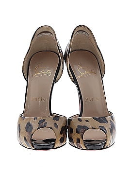 Christian Louboutin Patent Animal Print D'Orsay Pumps 110mm (view 2)