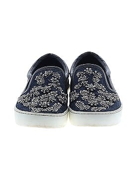 Christian Dior Denim and Leather Happy Crystals Slip On Sneakers (view 2)