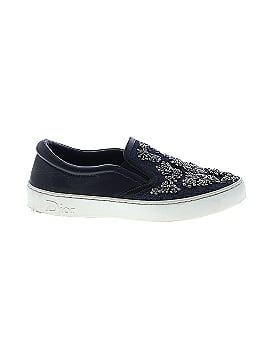 Christian Dior Denim and Leather Happy Crystals Slip On Sneakers (view 1)