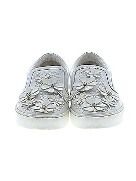 Christian Dior  Leather Daisy Flower Embellished Slip On Sneakers (view 2)