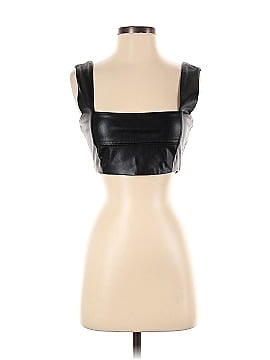 Zara Collection Faux Leather Top (view 1)
