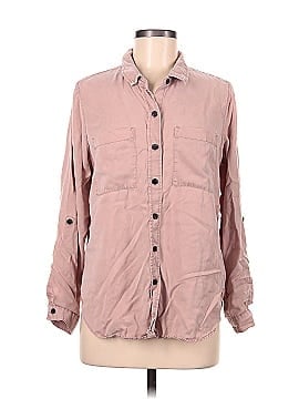 Universal Thread 3/4 Sleeve Button-Down Shirt (view 1)